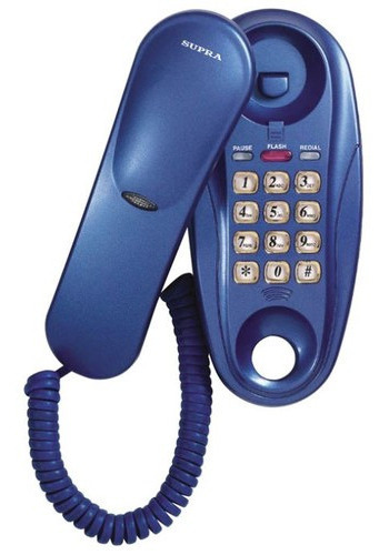 Проводной телефон Supra STL-112 голубой