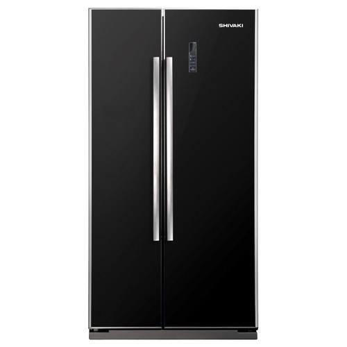 Холодильник Shivaki SBS550DNFBGl черныйстекло двухкамерный