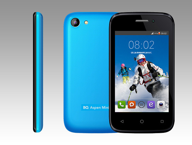 смартфон BQ BQS-3510 Aspen Mini Синий (2Sim)