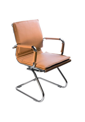 Кресло руководителя Бюрократ CH-993-Low/Camel низкая спинка светло-коричневый искусственная кожа крестовина хром