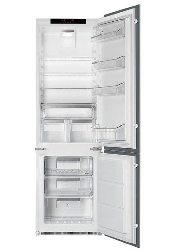 Встраиваемый холодильник с морозильником Smeg C7280NLD2P