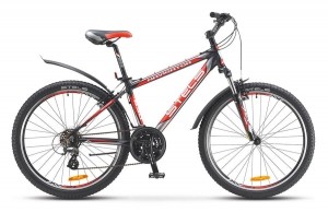 Велосипед Stels Navigator 630 V V010 Черный/Серебро/Красный