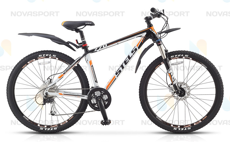 Велосипед Stels Navigator 770 Disc 27.5 (2014) Черный/Белый/Оранжевый