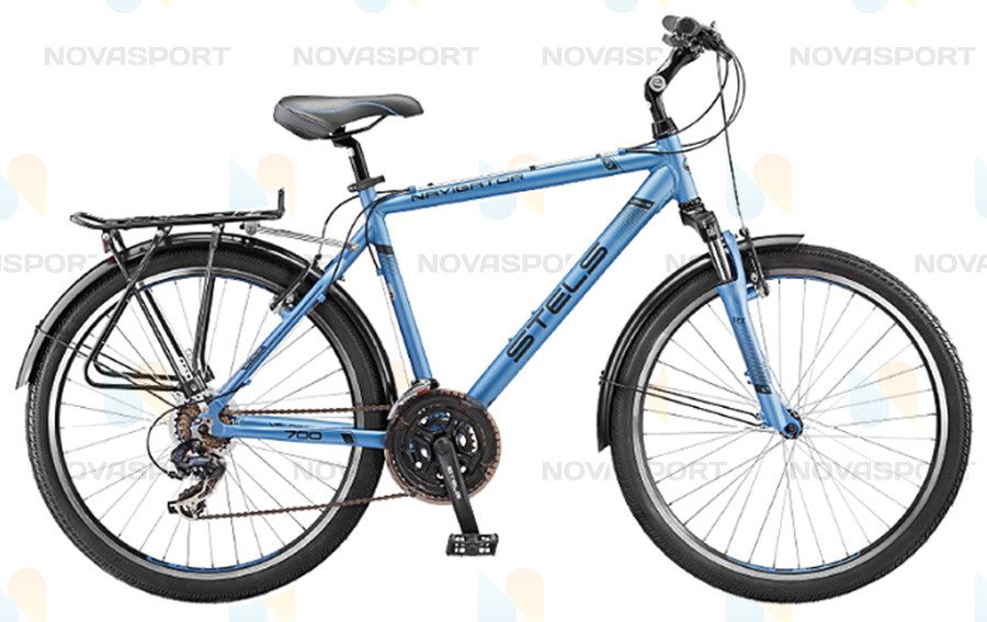 Велосипед Stels Navigator 700 V 26 (2016) Синий/Металлик/Черный