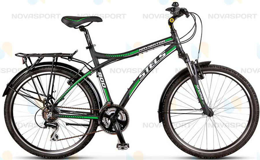 Велосипед Stels Navigator 800 V 26 (2015) Черный/Зеленый/Белый