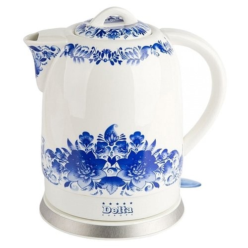 Чайник DELTA DL1233В  синие цветы
