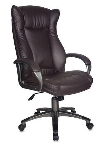 Кресло руководителя Бюрократ CH-879DG/Coffee темно-коричневый искусственная кожа (пластик темно-серый)