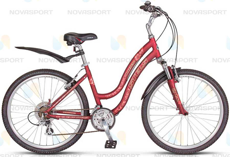 Велосипед Stels Miss 7700 V 26 (2015) Красный/Золотой