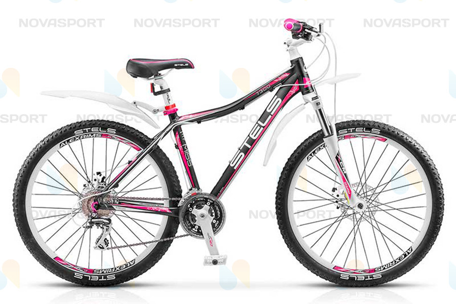 Велосипед Stels Miss 7300 MD 26 (2015) Черный/Розовый/Белый