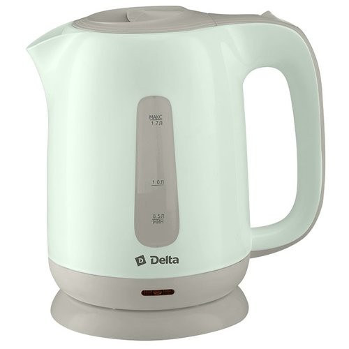Чайник DELTA DL1001 зеленый-серый.
