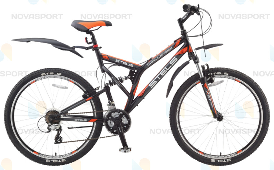 Велосипед Stels Challenger V 26 (2016) Черный/Серый/Оранжевый