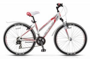Велосипед Stels Miss-6100 V V010 Белый/Серый/Красный