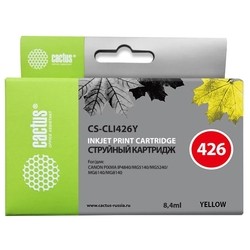 Картридж Cactus CS-CLI426Y для Canon Pixma MG5140/5240/6140/8140; MX884, желтый,8 4 мл