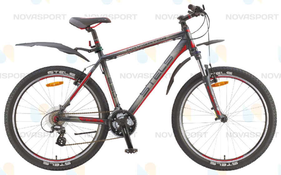 Велосипед Stels Navigator 830 V 26 (2015) Темно-серый/Черный/Красный
