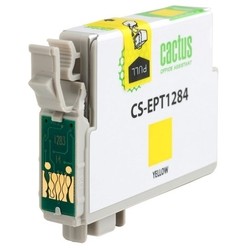 Картридж Cactus CS-EPT1284 для Epson Stylus S22/SX125/SX420/SX425; Office BX305,желтый,7мл