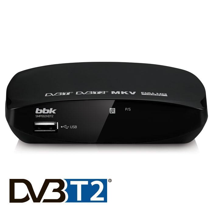 Цифровая тв приставка BBK SMP 002 HDT 2 черный
