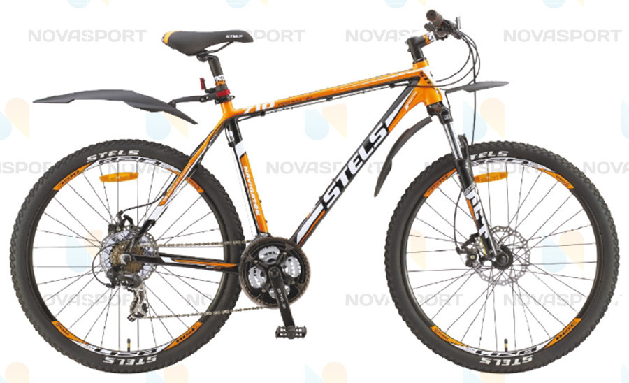 Велосипед Stels Navigator 710 MD 27.5 (2015) Черный/Оранжевый/Белый