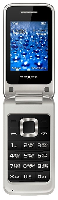 Телефон teXet TM-304 серебристый