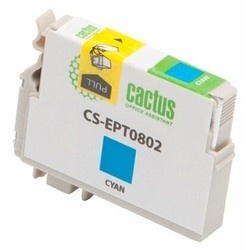 Картридж Cactus CS-EPT0802 для Epson Stylus Photo P50, голубой , 460 стр , 11 мл