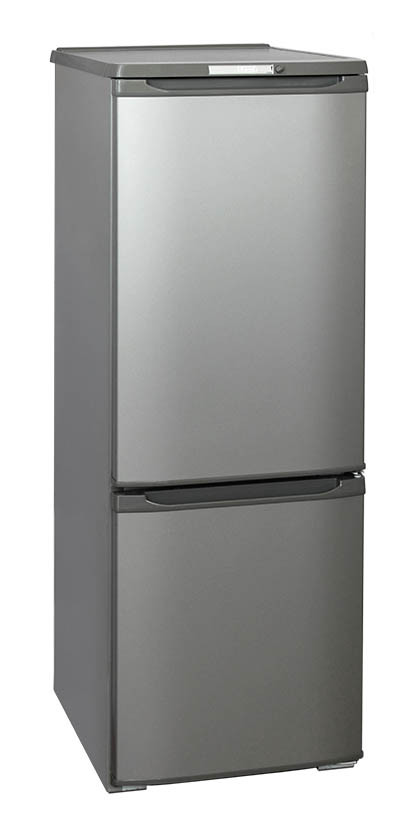 Холодильник с морозильником Бирюса M 118 серебристый