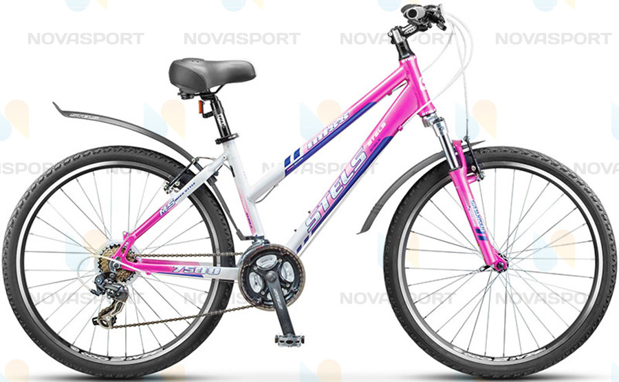 Велосипед Stels Miss 7500 V 26 (2015) Белый/Фиолетовый/Розовый