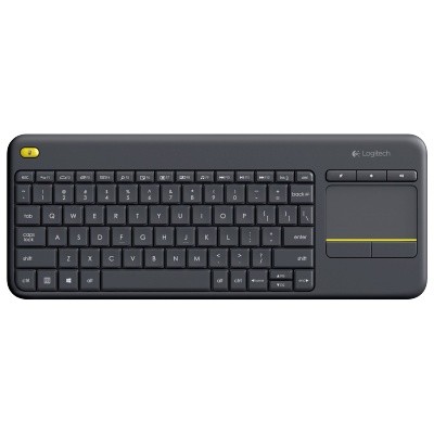 Клавиатура W Logitech K400 Plus черный USB беспроводная